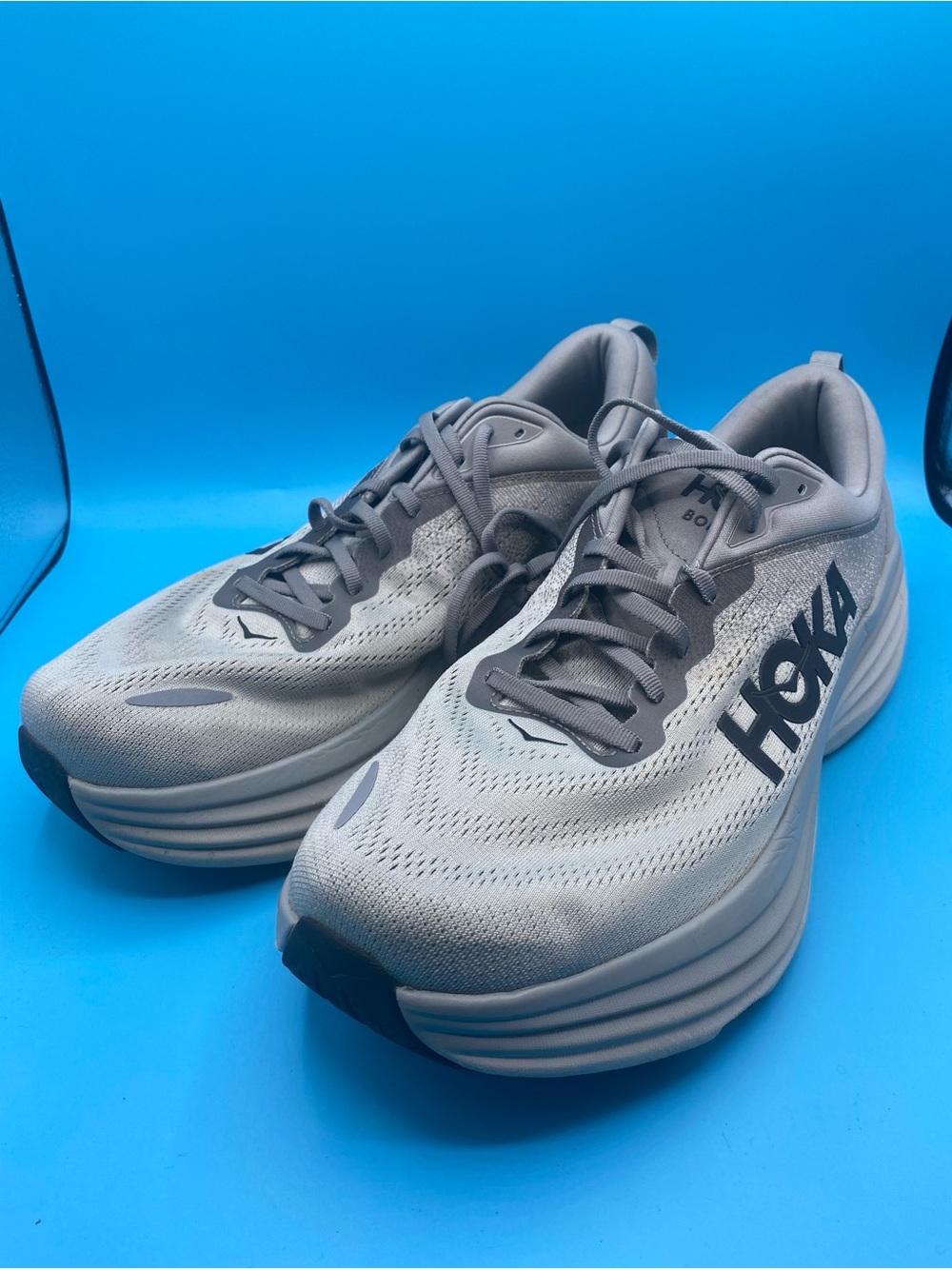 Hoka Bondi 8 Sharkskin/Harbor Mist - Picture 4 of 4